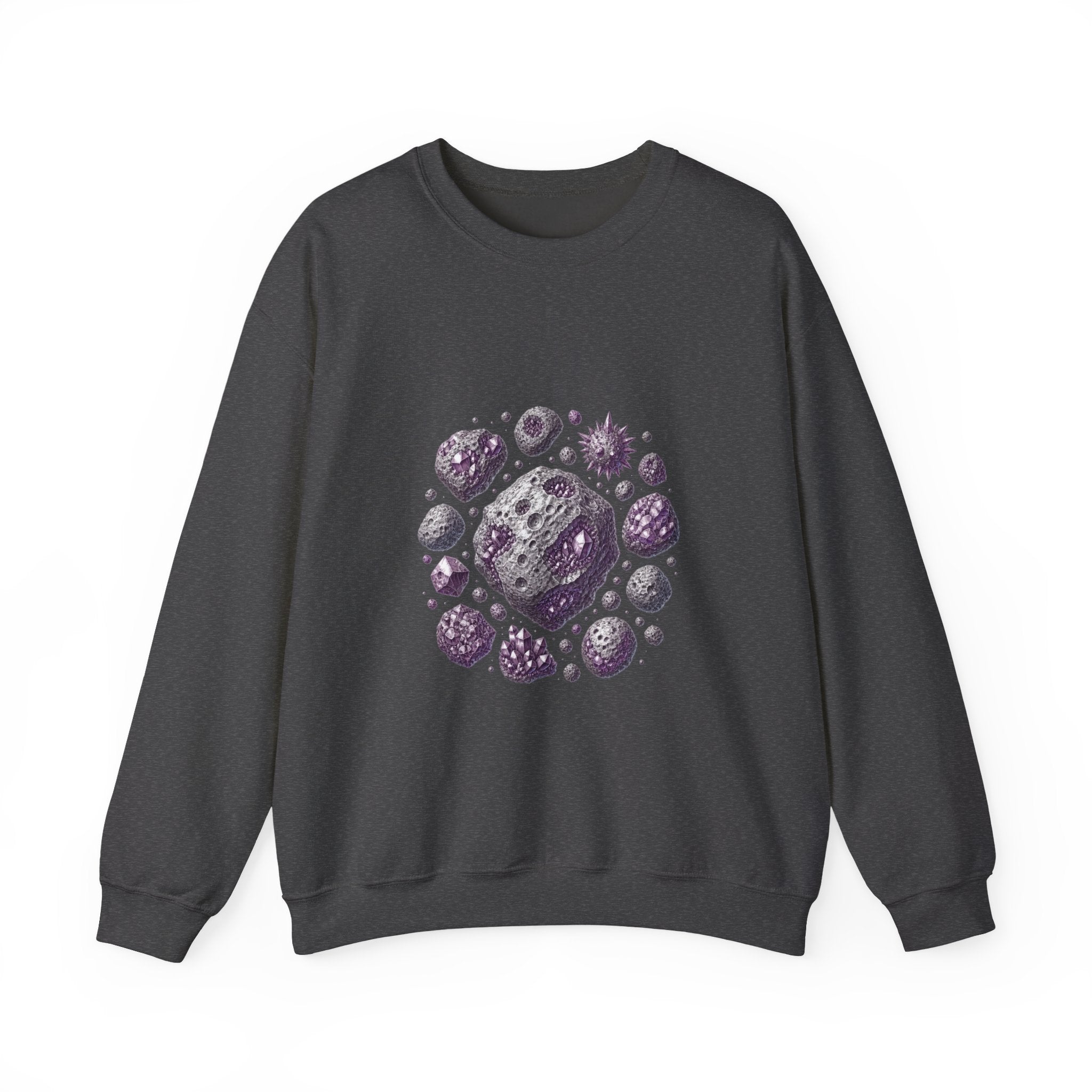 Matching Couple Sweatshirt - Comet & Asteroid Matching Couple Comfort Colors Crew Vintage Art His Hers Honeymoon Gift - Design B