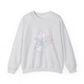 Matching Couple Sweatshirt - Cherry Blossom & Maple Leaf Matching Couple Crewneck Sweatshirt Minimalist Art His Hers Valentine Gift - Design B