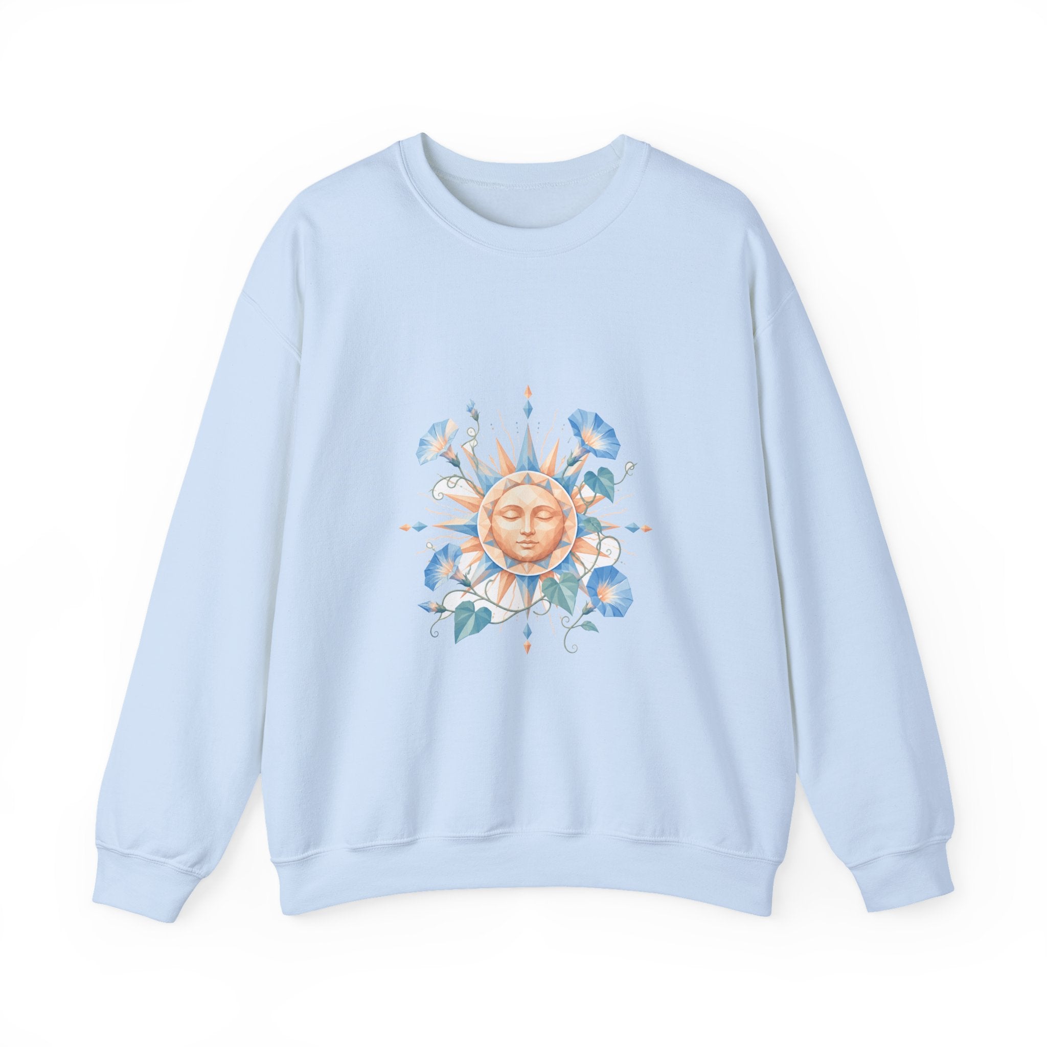 Matching Couple Sweatshirt - Sun & Moon Matching Couple Premium Fleece Sweatshirt Geometric Art His Hers Love Gift - Design B