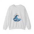 Matching Couple Sweatshirt - Mountain & Ocean Matching Couple Comfort Colors Crew Geometric Art His Hers Love Gift - Design B