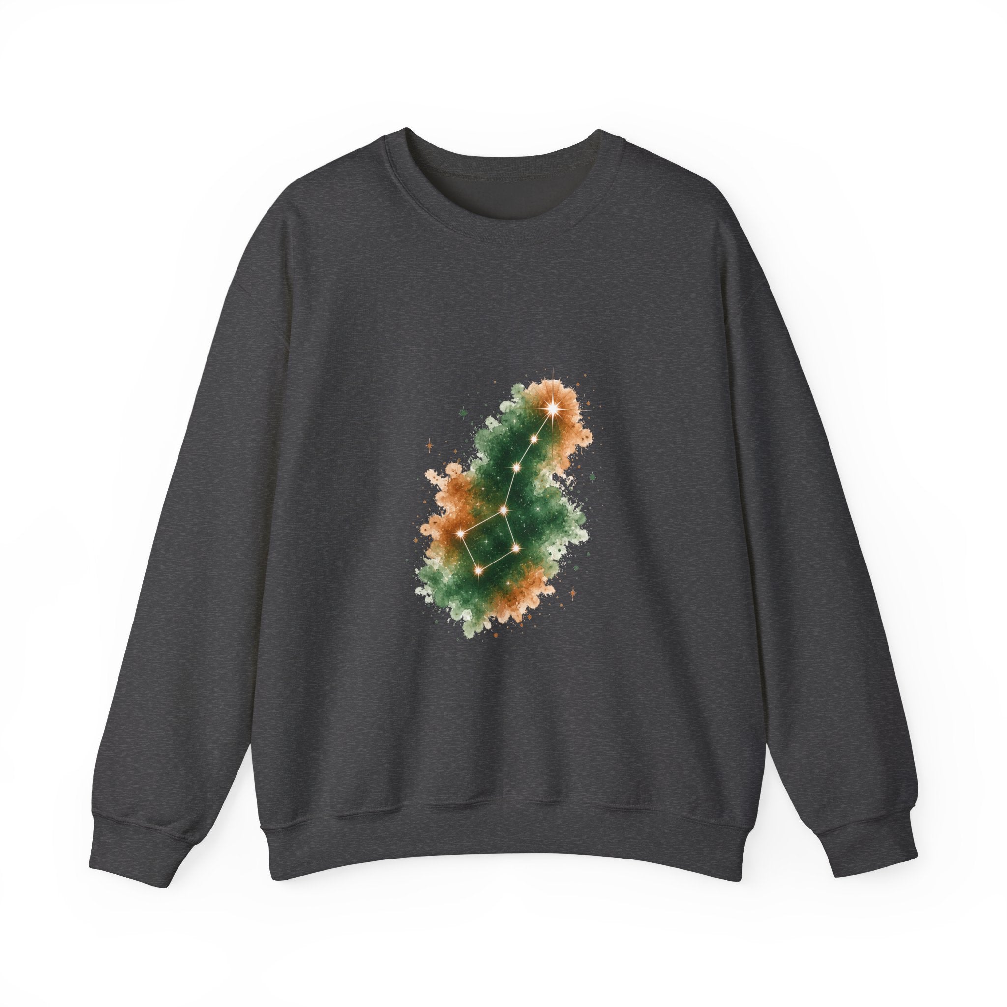 Matching Couple Sweatshirt - Big & Little Dipper Matching Couple Crewneck Sweatshirt Watercolor Art His Hers Engagement Gift - Design B
