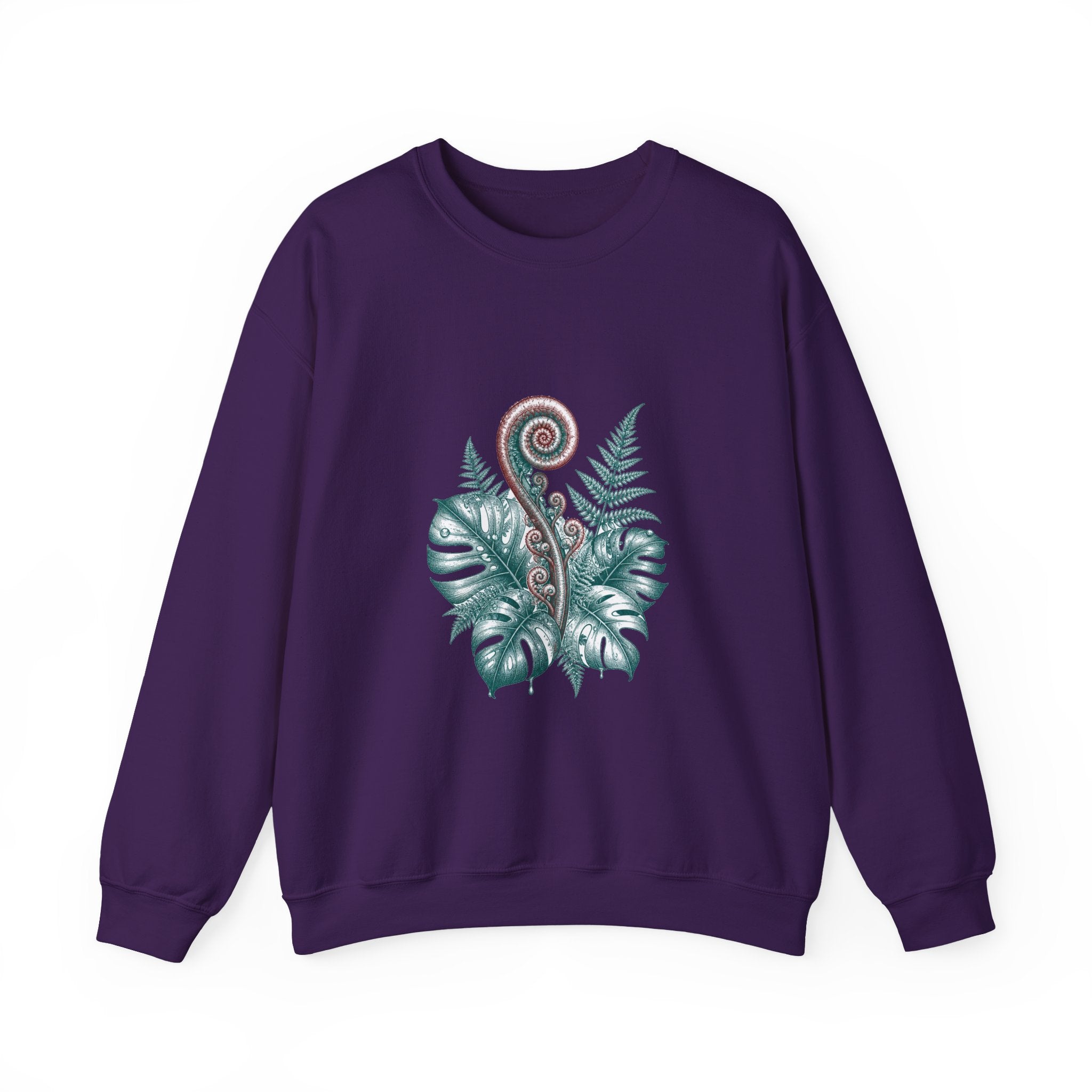 Matching Couple Sweatshirt - Desert & Rainforest Matching Couple Comfort Colors Crew Hand-Drawn Art His Hers Anniversary Gift - Design B