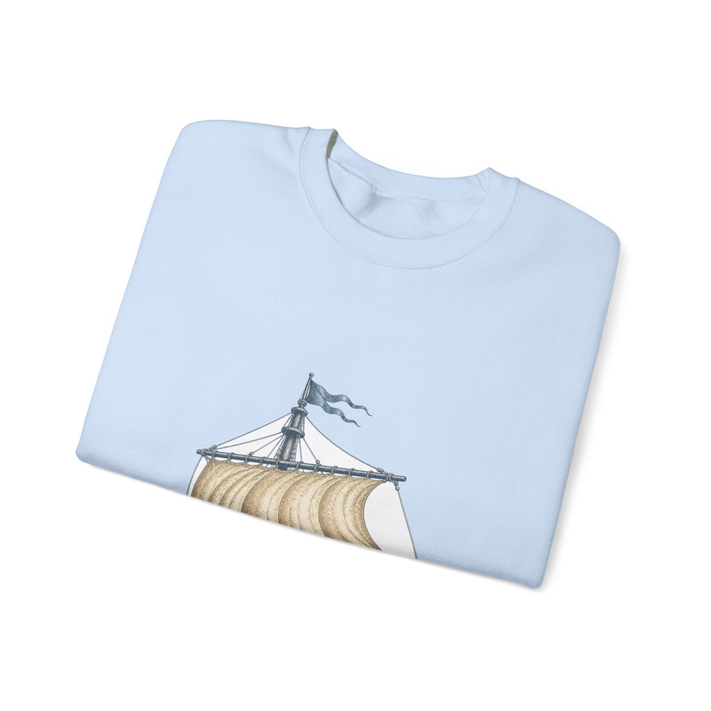 Matching Couple Sweatshirt - Anchor & Sail Matching Couple Premium Fleece Sweatshirt Vintage Art His Hers Honeymoon Gift - Design B