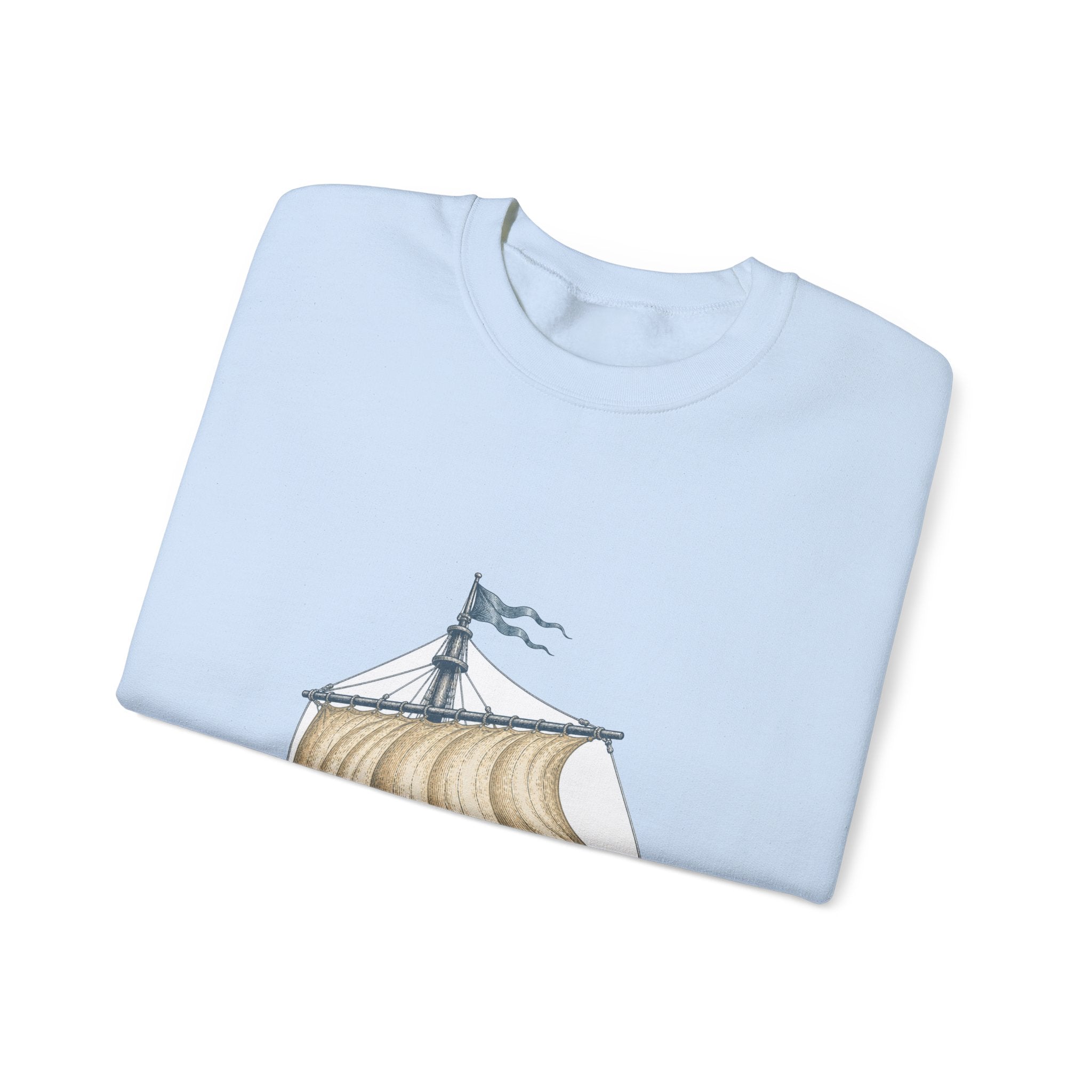 Matching Couple Sweatshirt - Anchor & Sail Matching Couple Premium Fleece Sweatshirt Vintage Art His Hers Honeymoon Gift - Design B