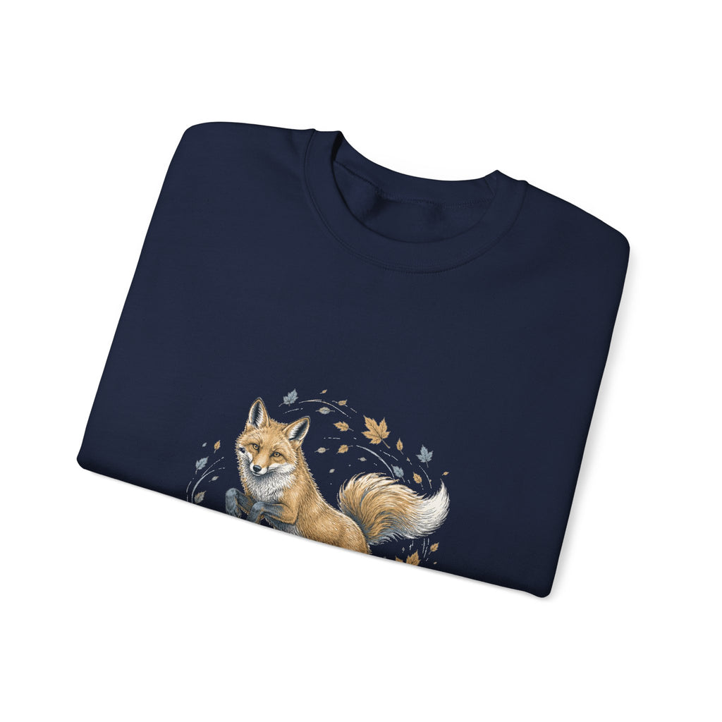 Matching Couple Sweatshirt - Fox & Rabbit Matching Couple Crewneck Sweatshirt Hand-Drawn Art His Hers Best Friend Gift - Design A