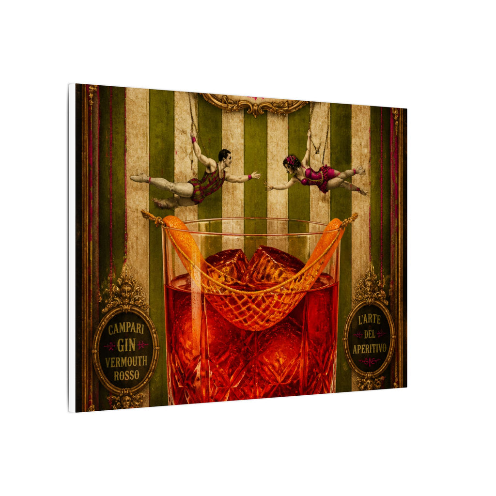 Negroni Trapeze Act Wall Art Canvas 24×36 Baroque Studio Decor Maximalist Print