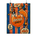 Aperol Spritz Monkeys Wall Art Poster 18×24 Pop Art Living Room Decor Maximalist Print