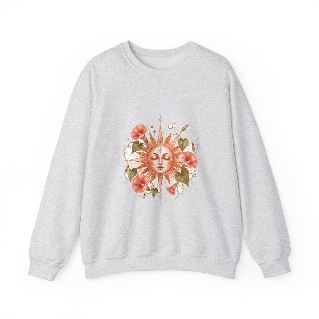 Matching Couple Sweatshirt - Sun & Moon Matching Couple Comfort Colors Crew Watercolor Art His Hers Birthday Gift - Design B