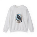 Matching Couple Sweatshirt - Raven & Swan Matching Couple Crewneck Sweatshirt Vintage Art His Hers Wedding Gift - Design A