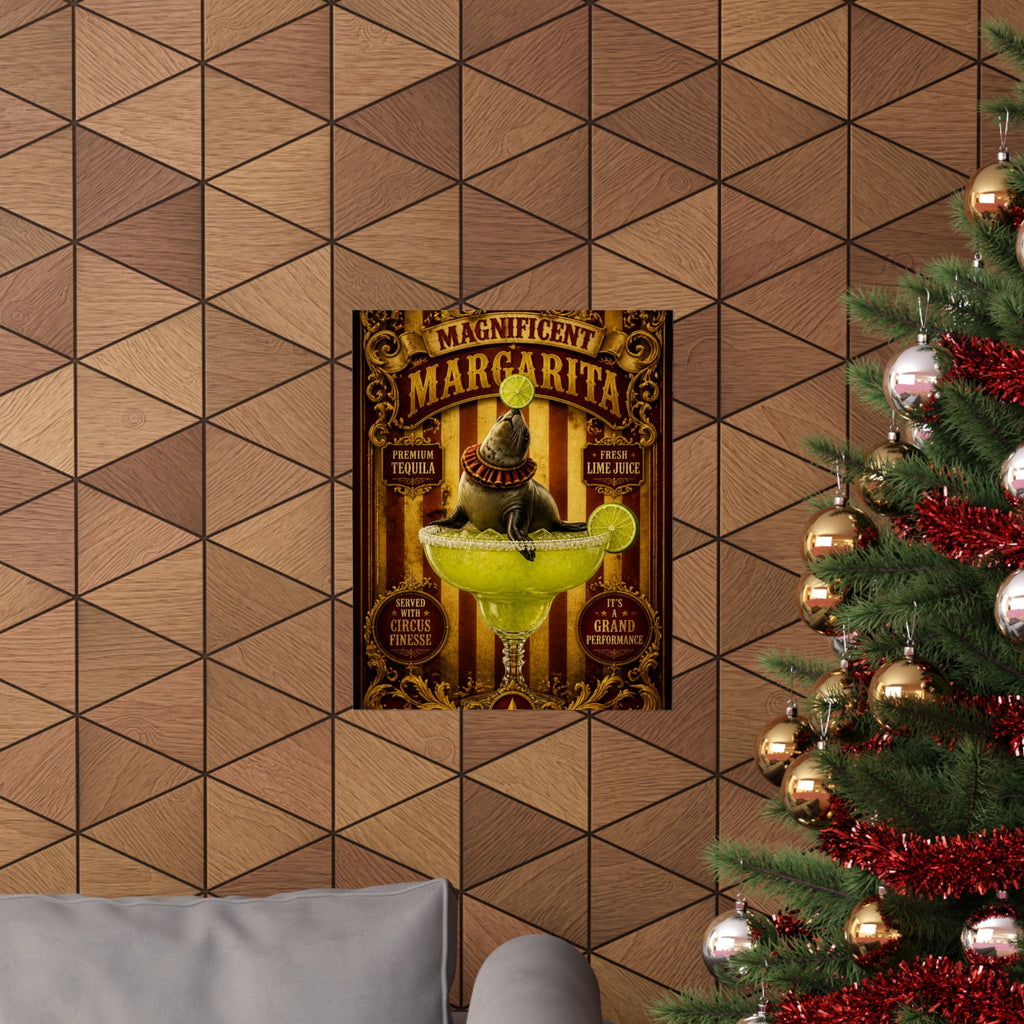 Margarita Balancing Seal Wall Art Poster 24×36 Baroque Studio Decor Maximalist Print