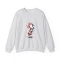 Matching Couple Sweatshirt - Koi Fish Yin Yang Matching Couple Crewneck Sweatshirt Watercolor Art His Hers Engagement Gift - Design B