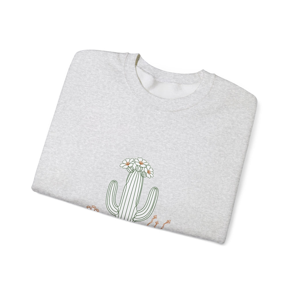 Matching Couple Sweatshirt - Desert & Rainforest Matching Couple Crewneck Sweatshirt Minimalist Art His Hers Valentine Gift - Design A