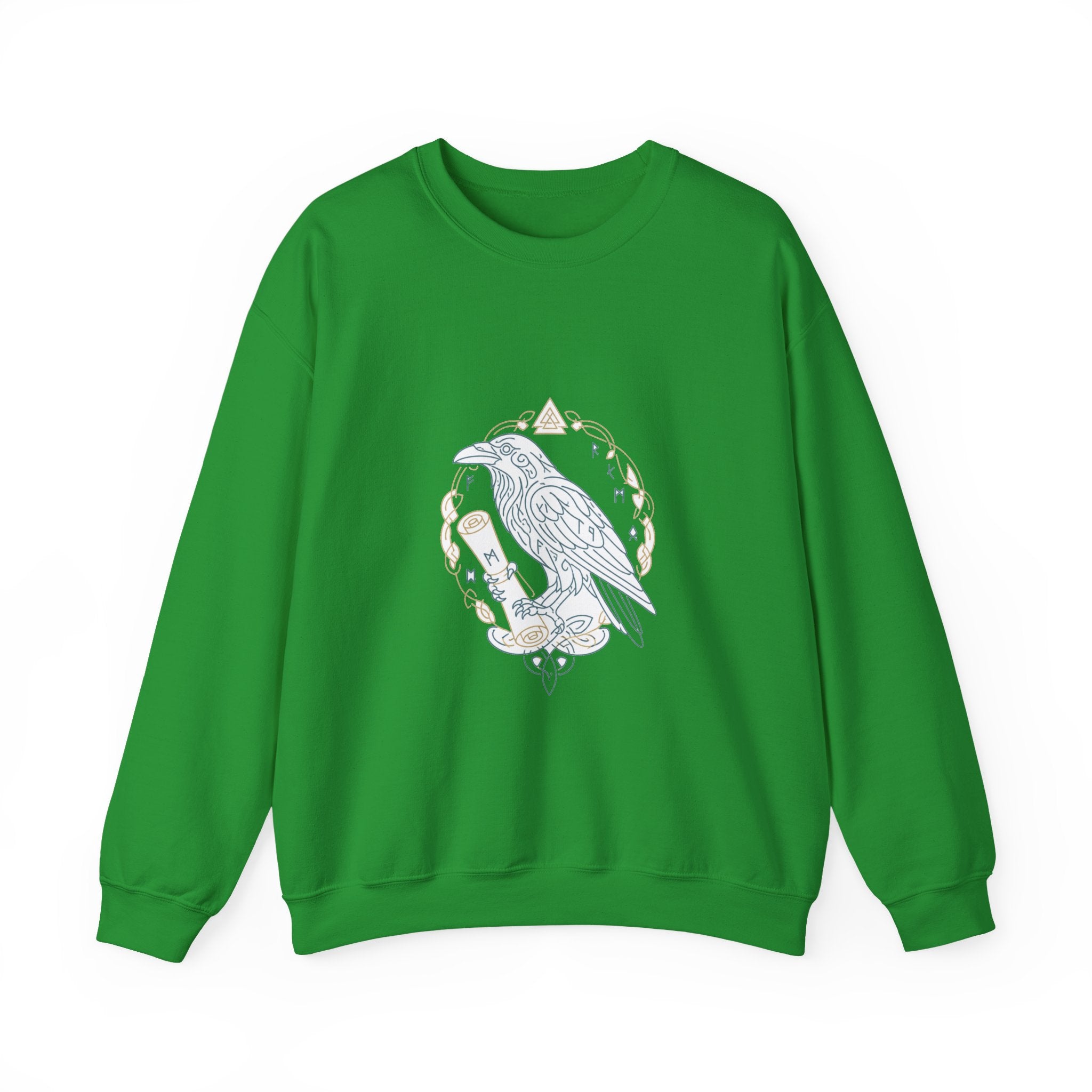 Matching Couple Sweatshirt - Huginn & Muninn Matching Couple Comfort Colors Crew Minimalist Art His Hers Christmas Gift - Design B