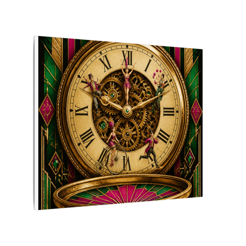 Pocket Watch Performers Wall Art Canvas 16×20 Art Deco Entryway Decor Maximalist Print