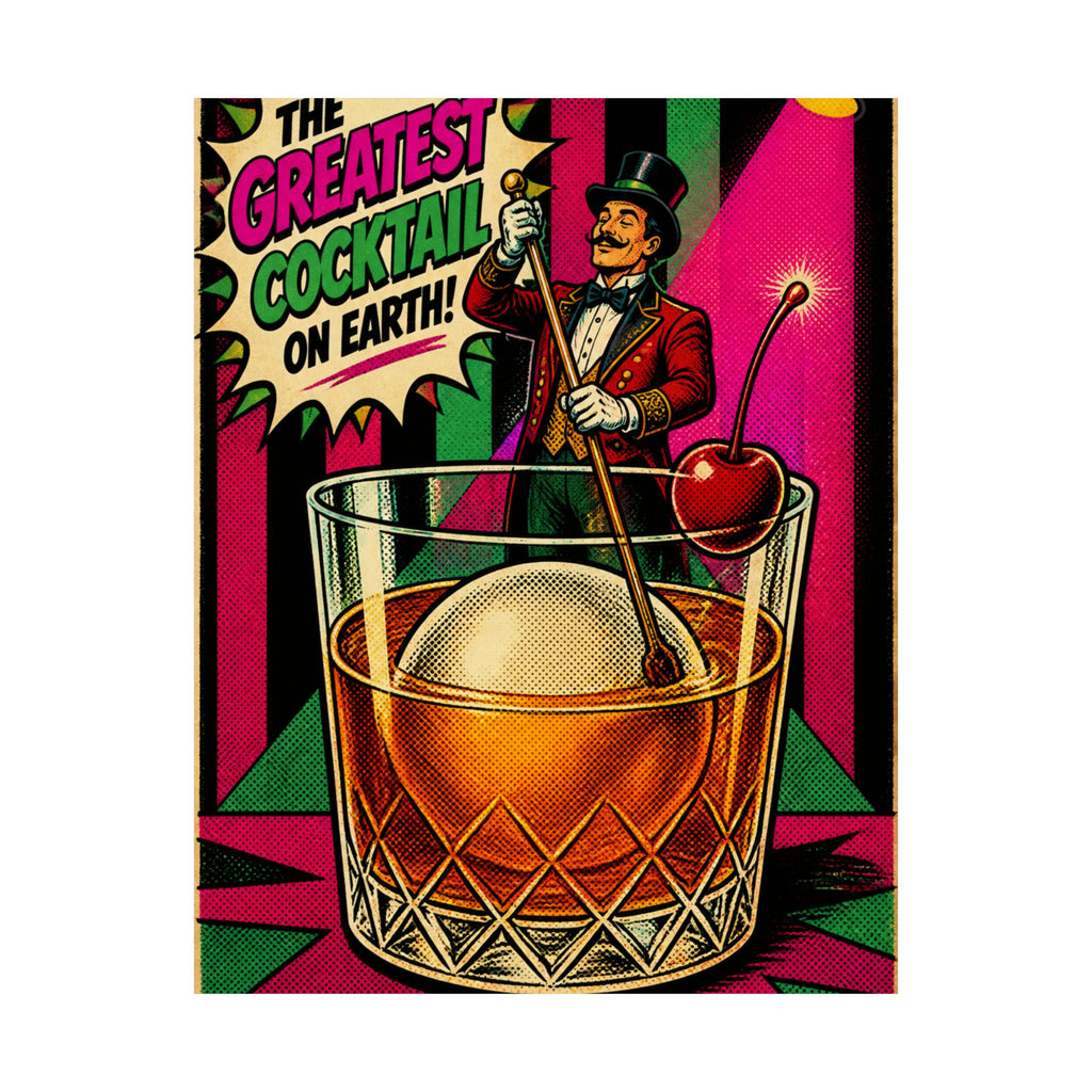 Old Fashioned Ringmaster Wall Art Poster 18×24 Pop Art Living Room Decor Maximalist Print