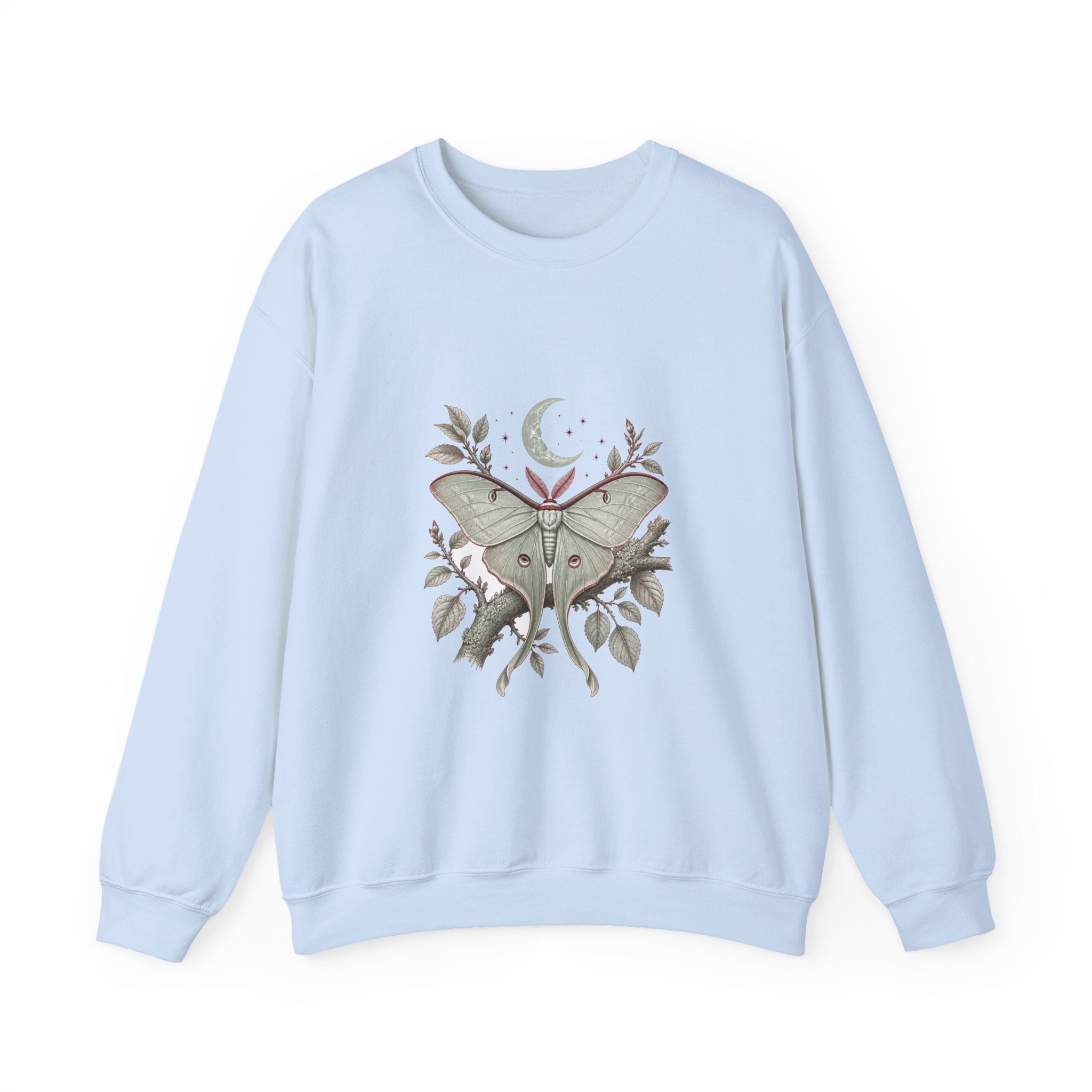 Matching Couple Sweatshirt - Butterfly & Moth Matching Couple Comfort Colors Crew Vintage Art His Hers Honeymoon Gift - Design B
