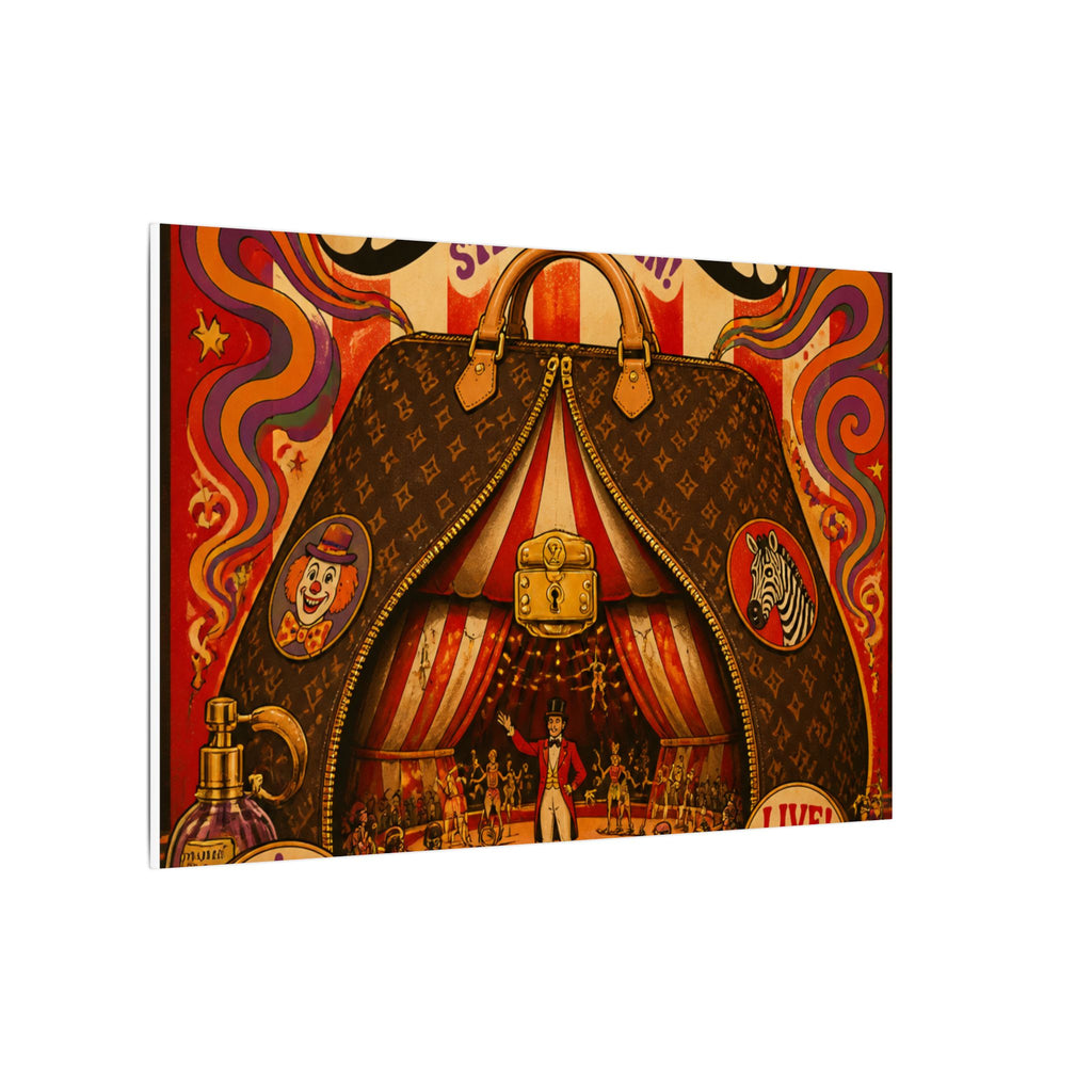 Handbag Big Top Wall Art Canvas 24×36 Psychedelic Dining Room Decor Maximalist Print