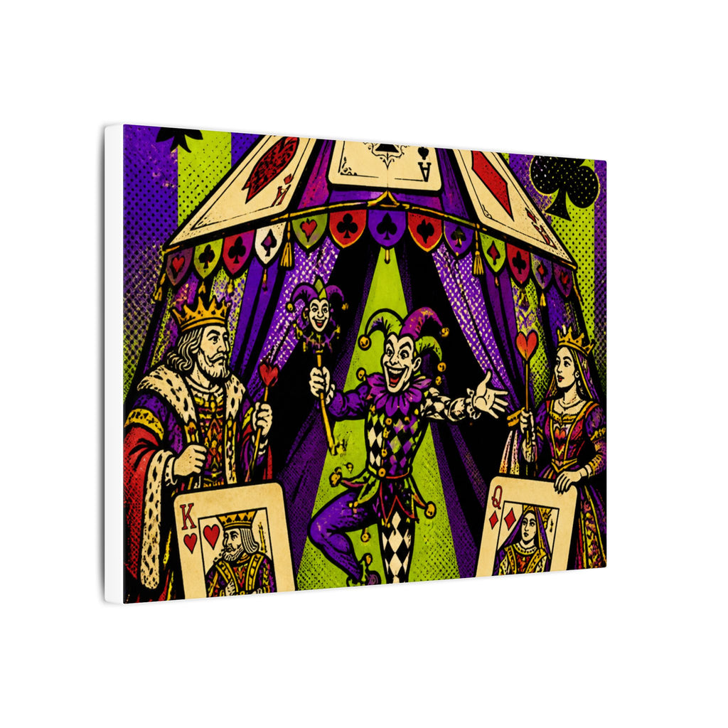 Playing Cards Tent Wall Art Canvas 16×20 Pop Art Living Room Decor Maximalist Print