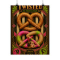 Pretzel Contortionist Wall Art Poster 24×36 Art Deco Bar Area Decor Maximalist Print