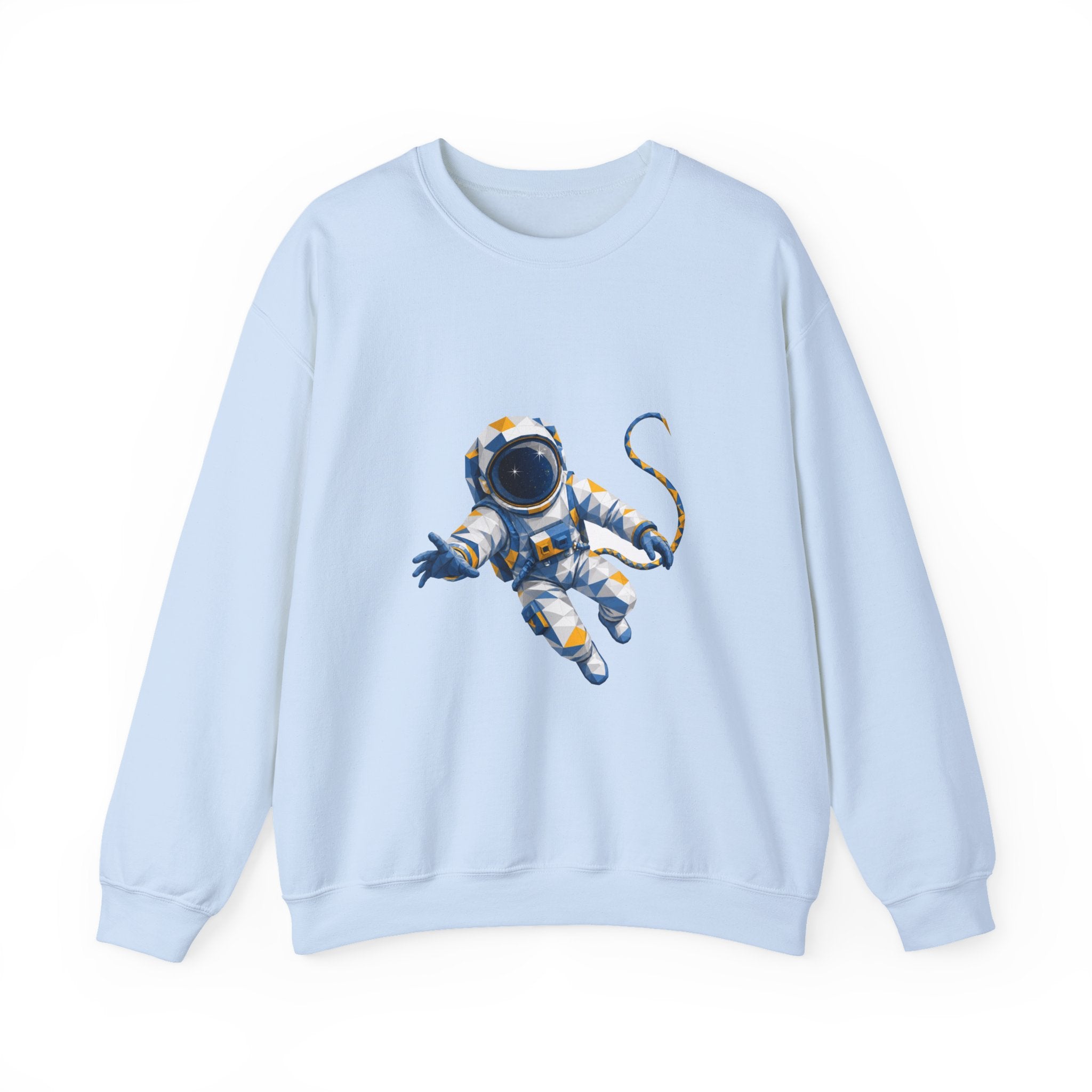 Matching Couple Sweatshirt - Astronaut & Planet Matching Couple Comfort Colors Crew Geometric Art His Hers Love Gift - Design A