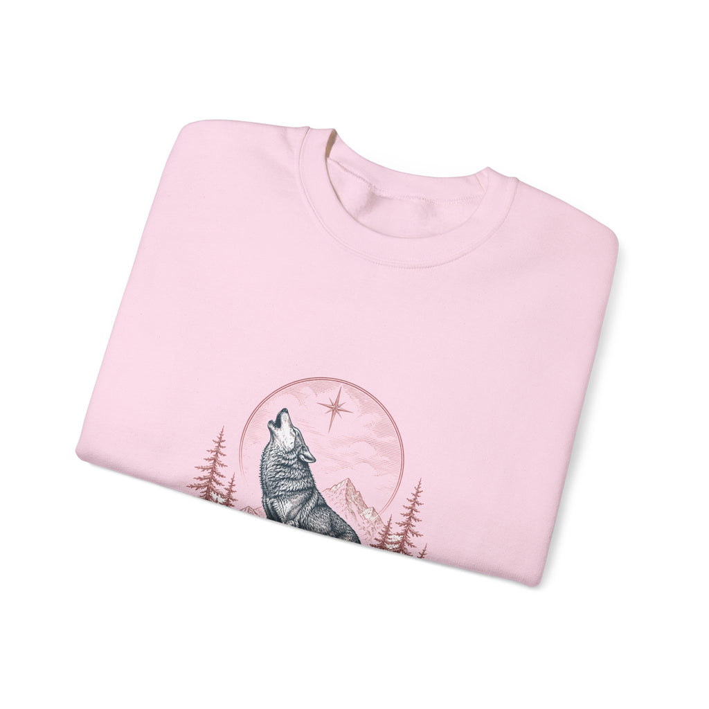 Matching Couple Sweatshirt - Wolf & Dove Matching Couple Premium Fleece Sweatshirt Vintage Art His Hers Honeymoon Gift - Design A