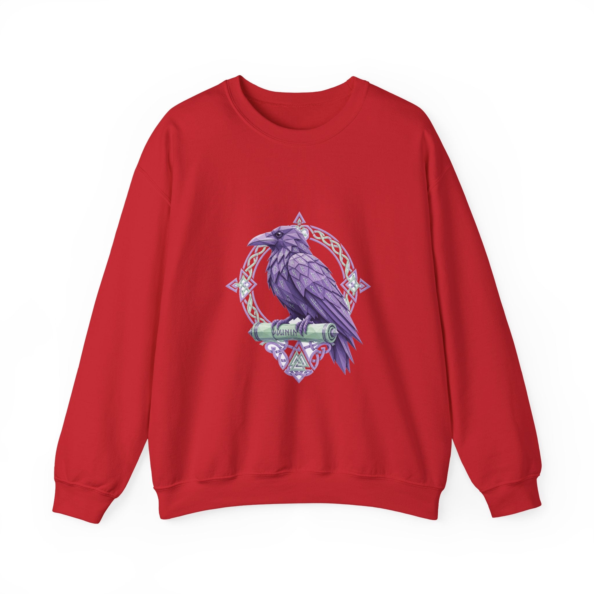 Matching Couple Sweatshirt - Huginn & Muninn Matching Couple Comfort Colors Crew Geometric Art His Hers Love Gift - Design B