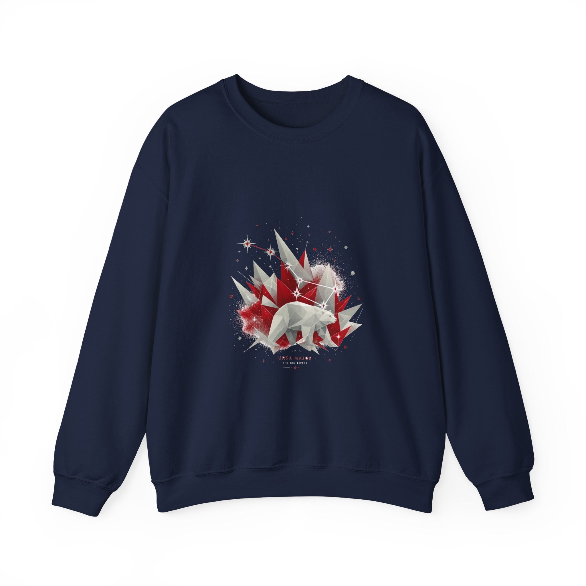 Matching Couple Sweatshirt - Big & Little Dipper Matching Couple Premium Fleece Sweatshirt Geometric Art His Hers Love Gift - Design A