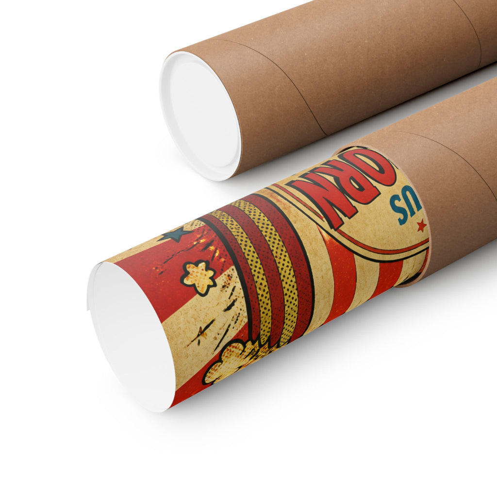 Popcorn Box Animals Wall Art Poster 24×36 Pop Art Restaurant Decor Maximalist Print
