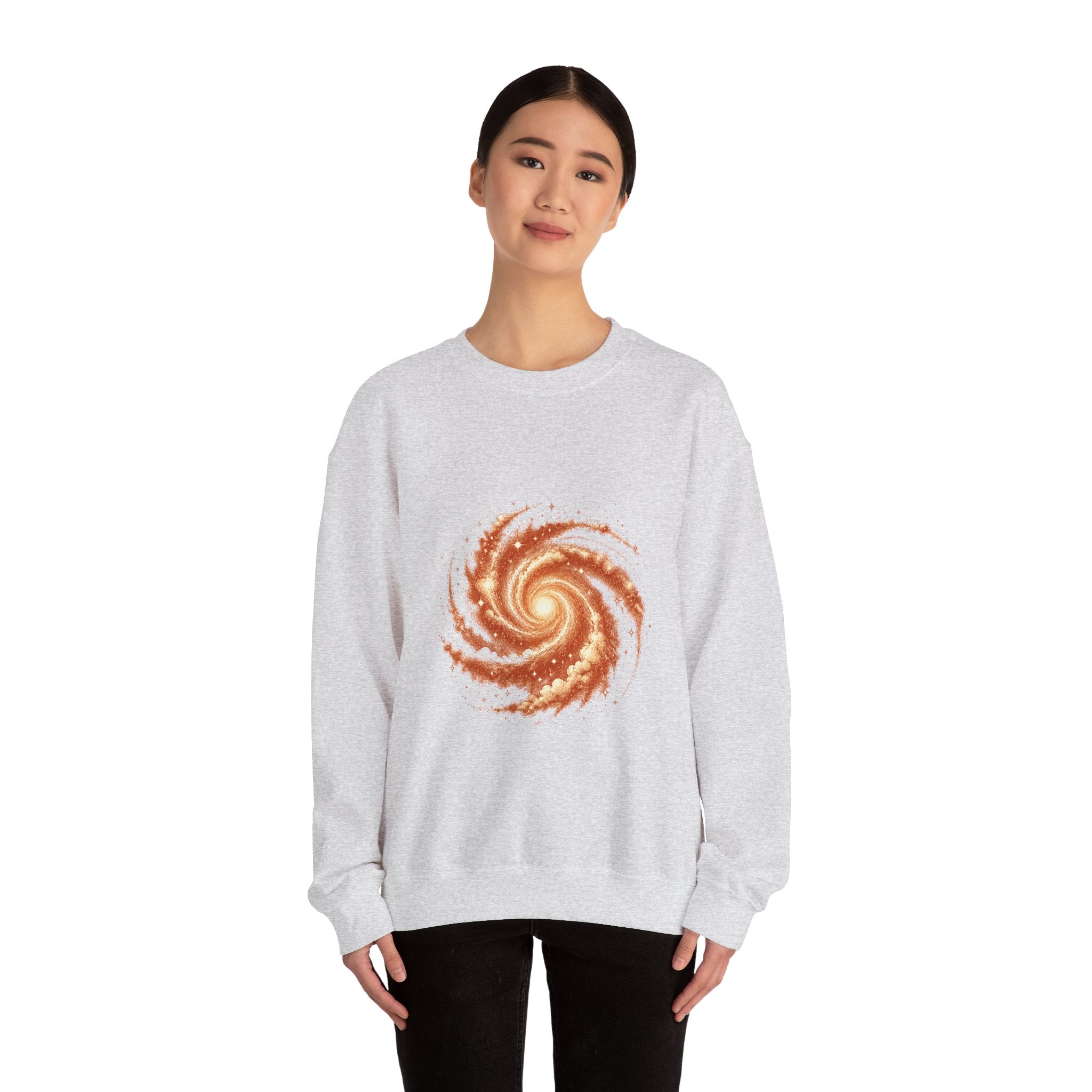 Matching Couple Sweatshirt - Galaxy & Supernova Matching Couple Crewneck Sweatshirt Hand-Drawn Art His Hers Best Friend Gift - Design A