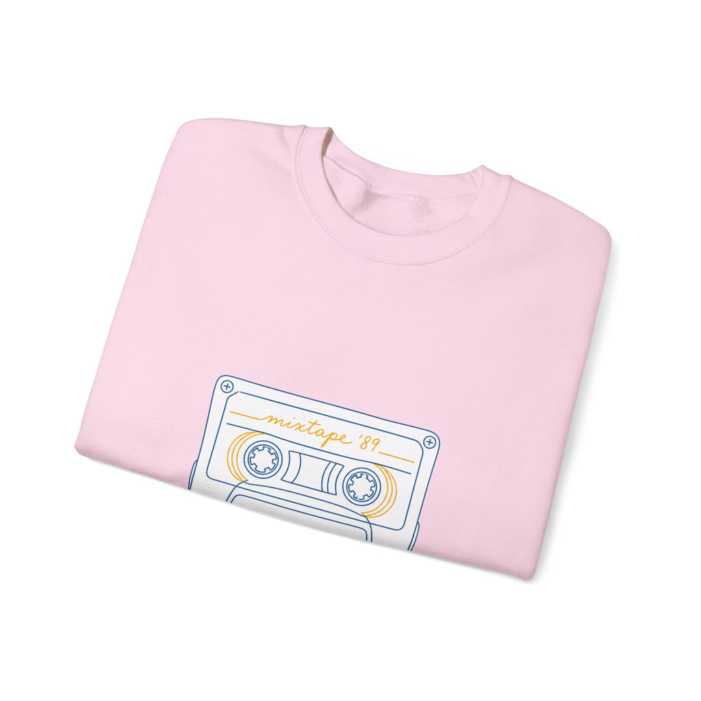 Matching Couple Sweatshirt - Vinyl & Cassette Matching Couple Premium Fleece Sweatshirt Minimalist Art His Hers Christmas Gift - Design B