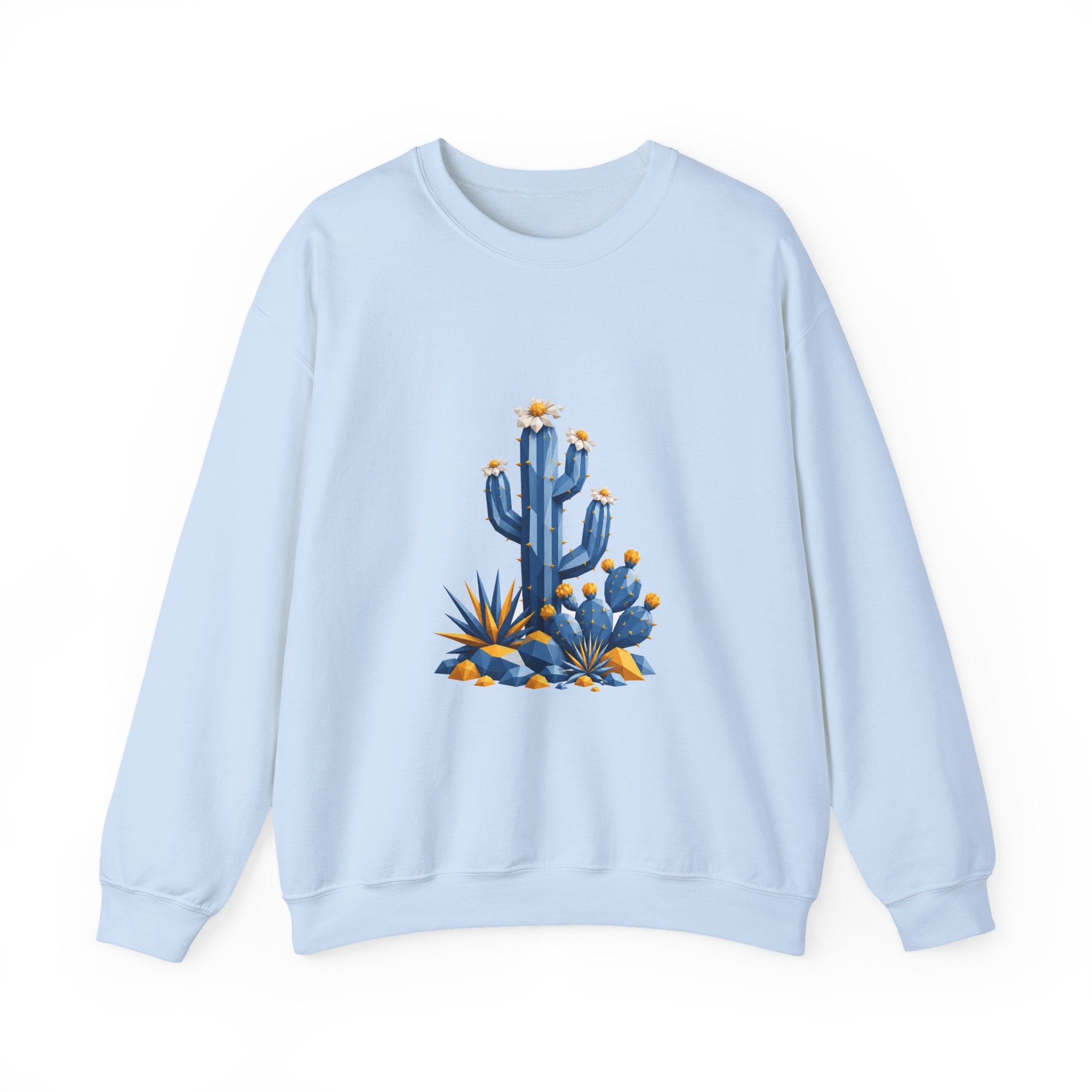 Matching Couple Sweatshirt - Desert & Rainforest Matching Couple Crewneck Sweatshirt Geometric Art His Hers Couple Gift - Design A