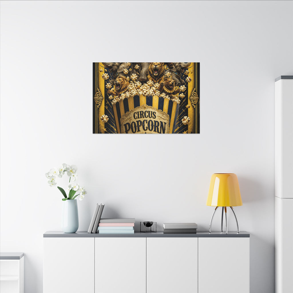 Popcorn Box Animals Wall Art Canvas 24×36 Baroque Studio Decor Maximalist Print