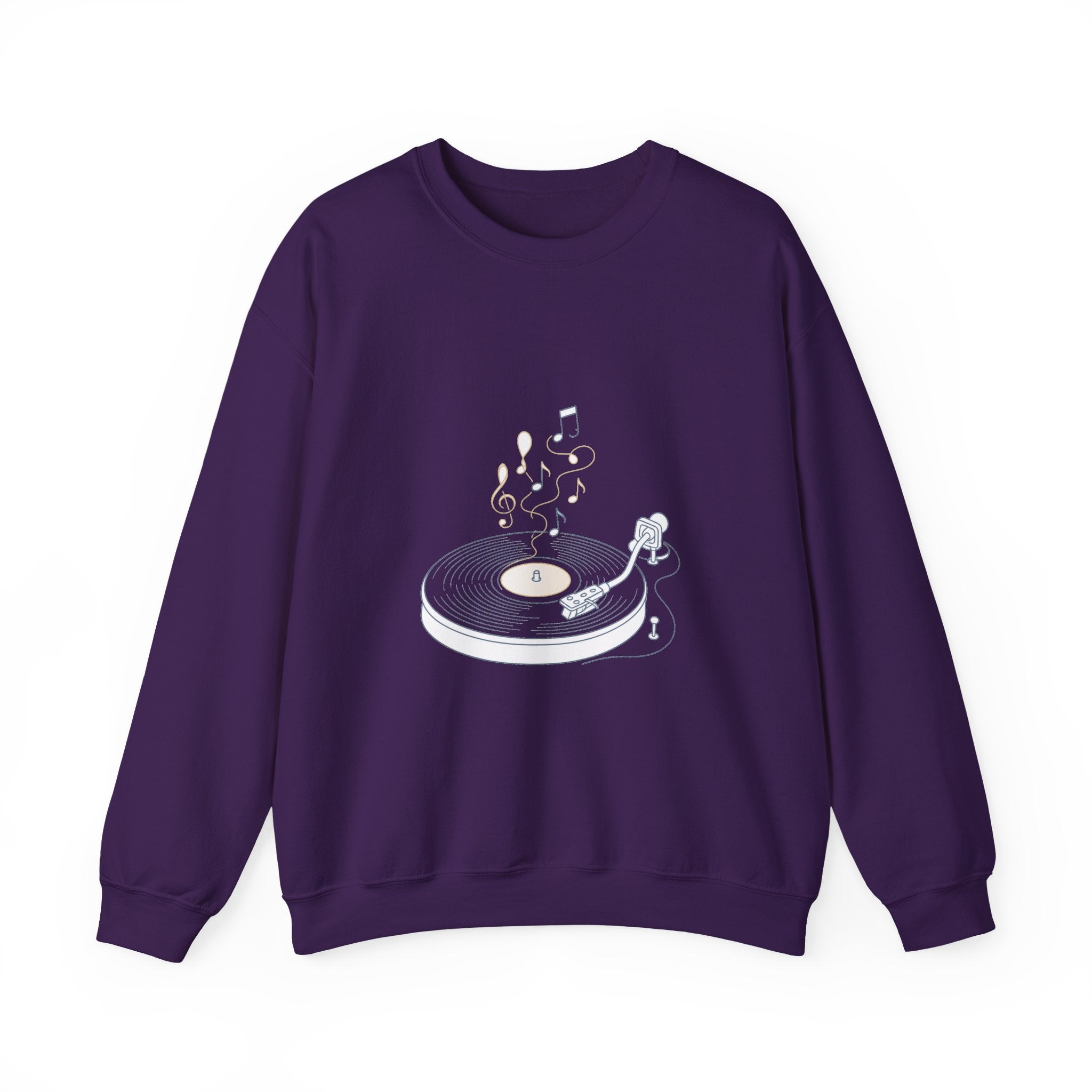 Matching Couple Sweatshirt - Vinyl & Cassette Matching Couple Crewneck Sweatshirt Minimalist Art His Hers Valentine Gift - Design A