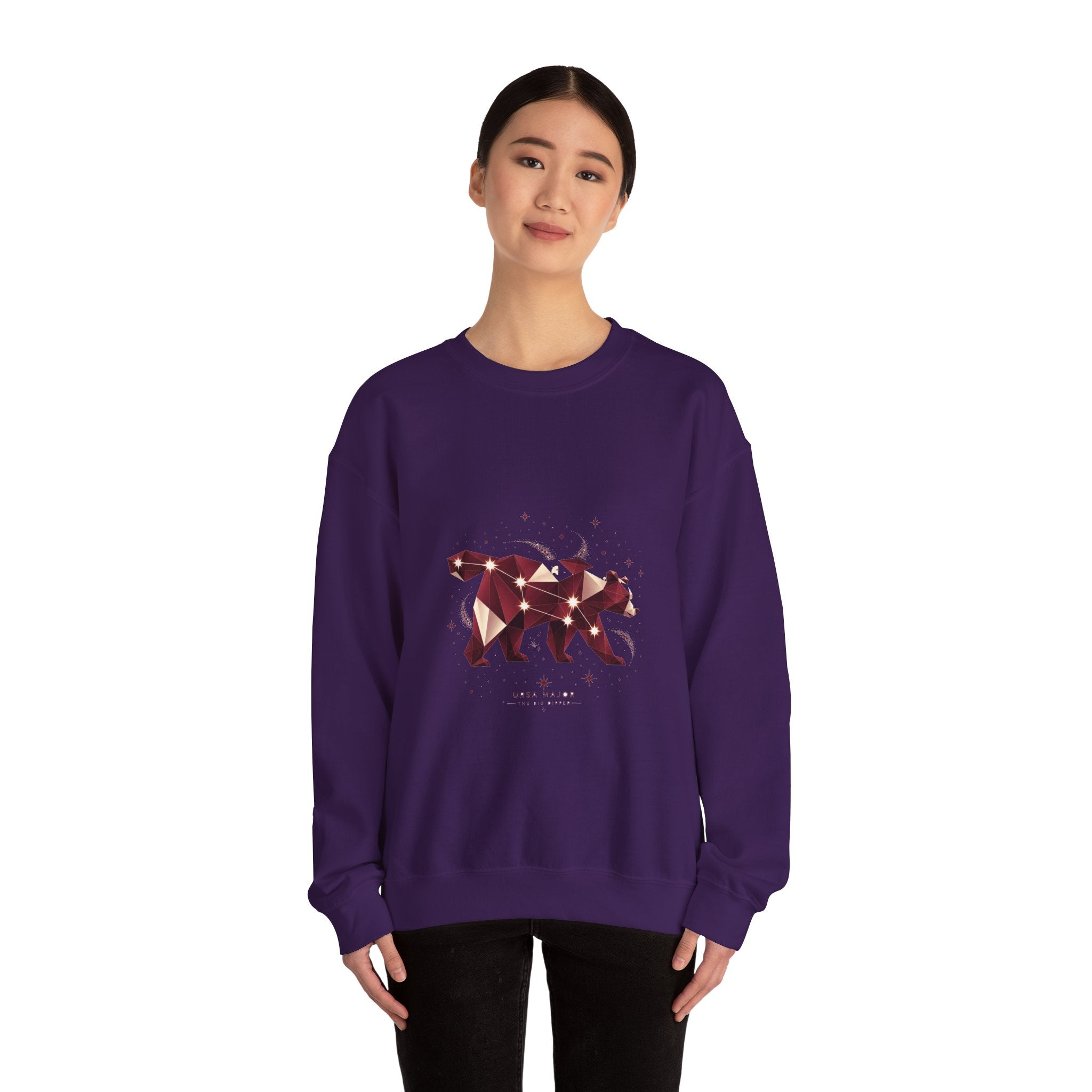 Matching Couple Sweatshirt - Big & Little Dipper Matching Couple Comfort Colors Crew Geometric Art His Hers Love Gift - Design A