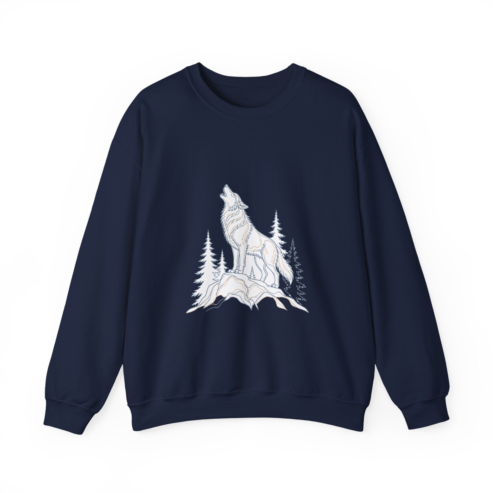 Matching Couple Sweatshirt - Wolf & Dove Matching Couple Comfort Colors Crew Minimalist Art His Hers Christmas Gift - Design A