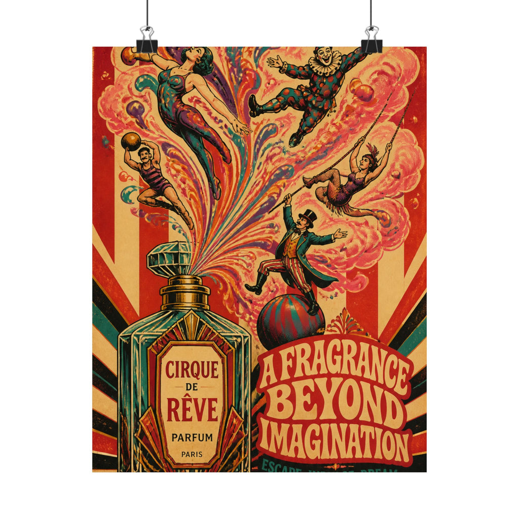Perfume Bottle Fountain Wall Art Poster 24×36 Psychedelic Dining Room Decor Maximalist Print