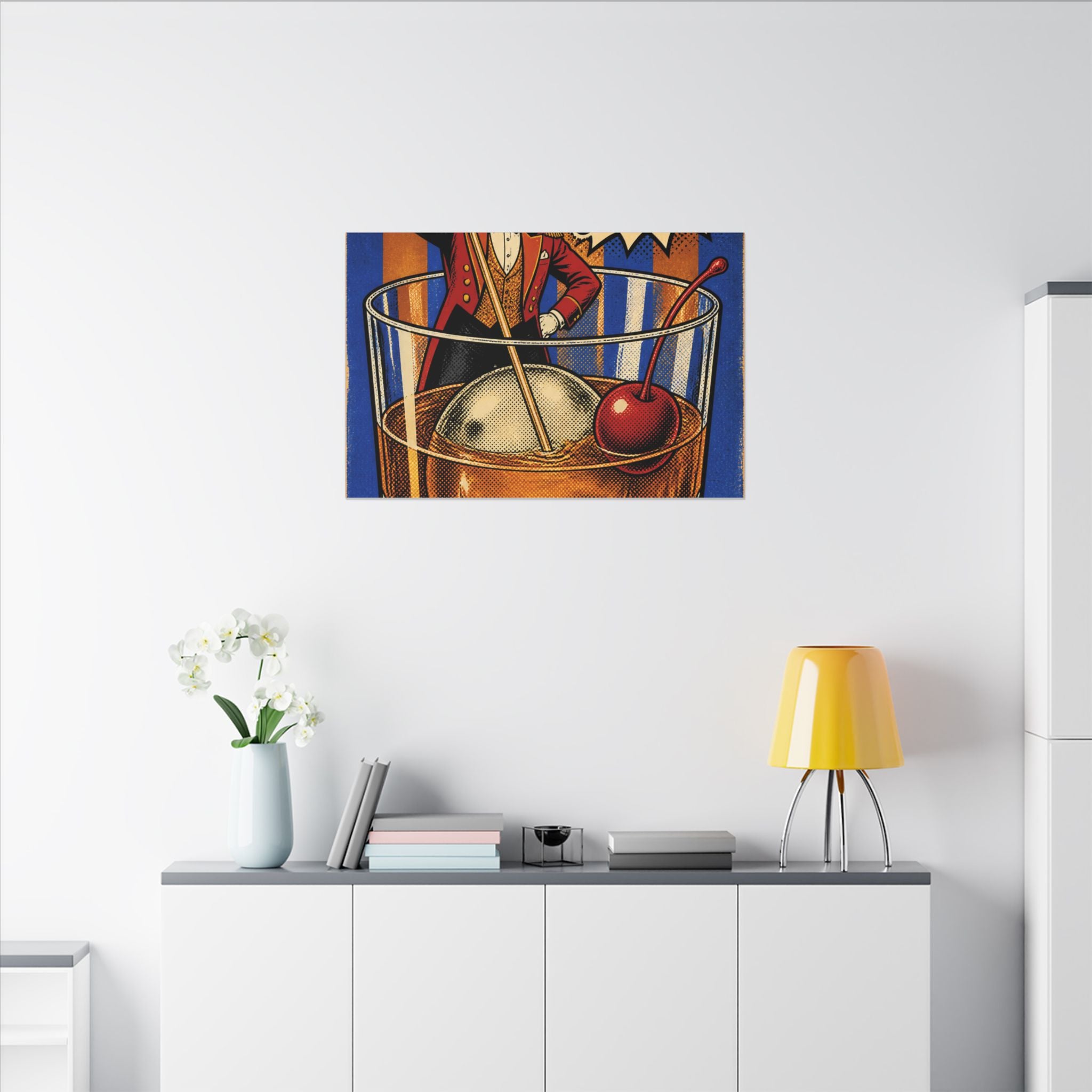 Old Fashioned Ringmaster Wall Art Canvas 16×20 Pop Art Living Room Decor Maximalist Print