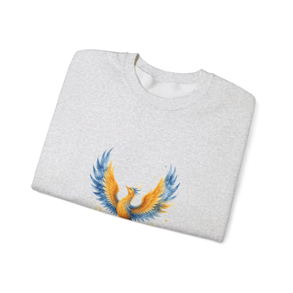 Matching Couple Sweatshirt - Dragon & Phoenix Matching Couple Comfort Colors Crew Watercolor Art His Hers Birthday Gift - Design B