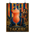Daiquiri Fruit Juggler Wall Art Poster 18×24 Art Deco Entryway Decor Maximalist Print