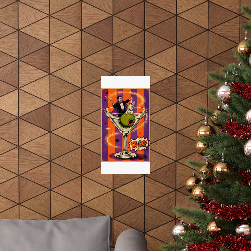 Martini Magician Wall Art Poster 18×24 Pop Art Living Room Decor Maximalist Print