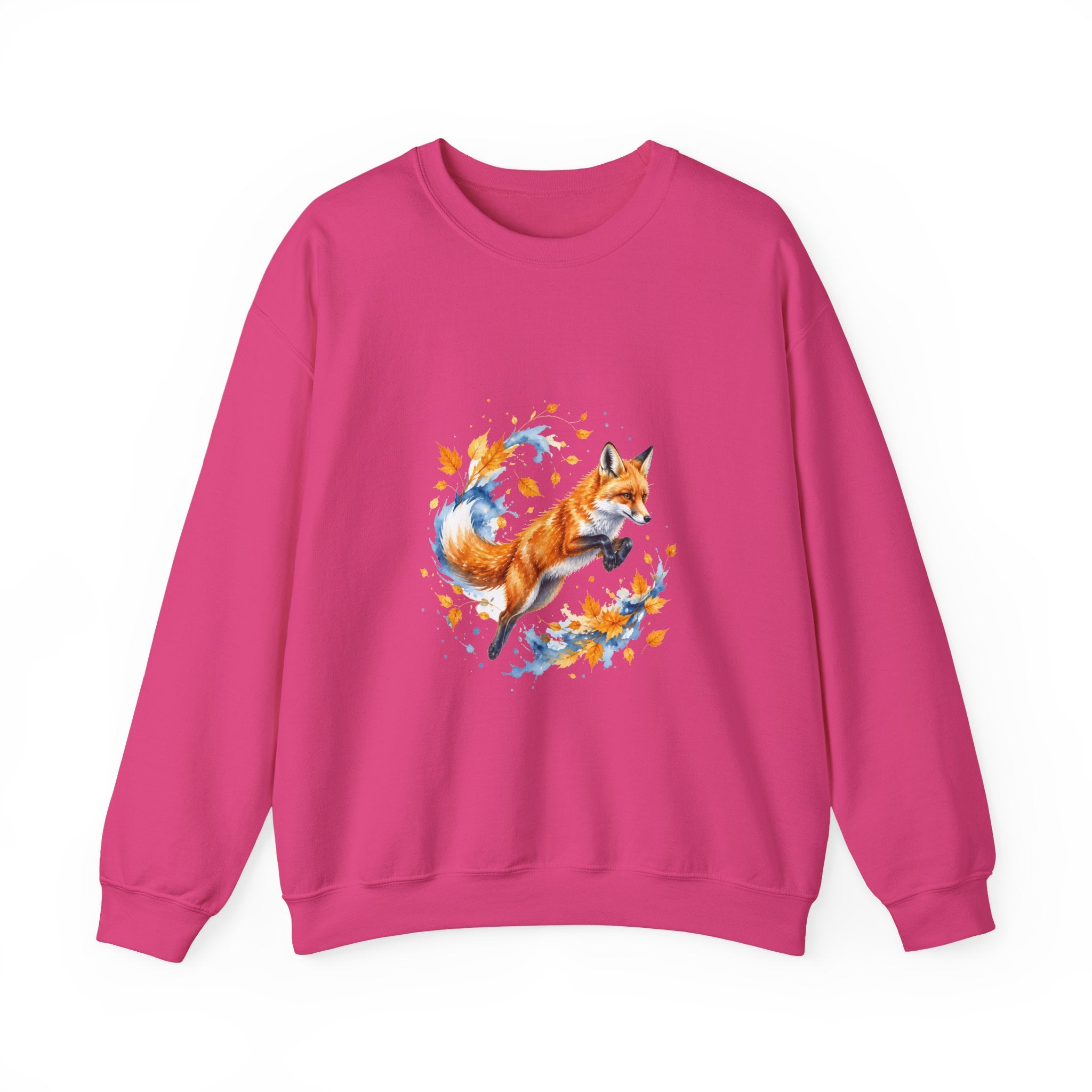 Matching Couple Sweatshirt - Fox & Rabbit Matching Couple Comfort Colors Crew Watercolor Art His Hers Birthday Gift - Design A