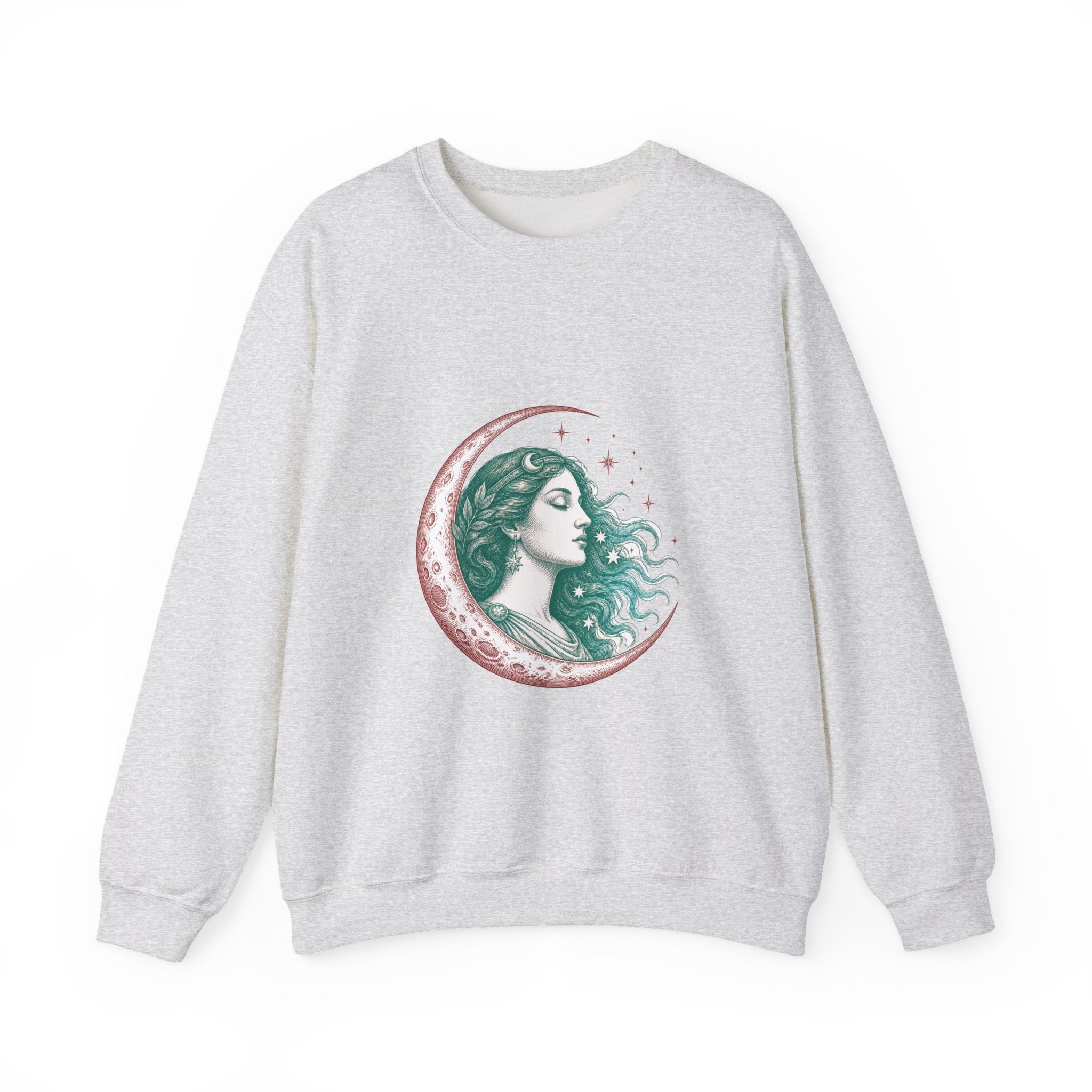 Matching Couple Sweatshirt - Helios & Selene Matching Couple Comfort Colors Crew Vintage Art His Hers Honeymoon Gift - Design B
