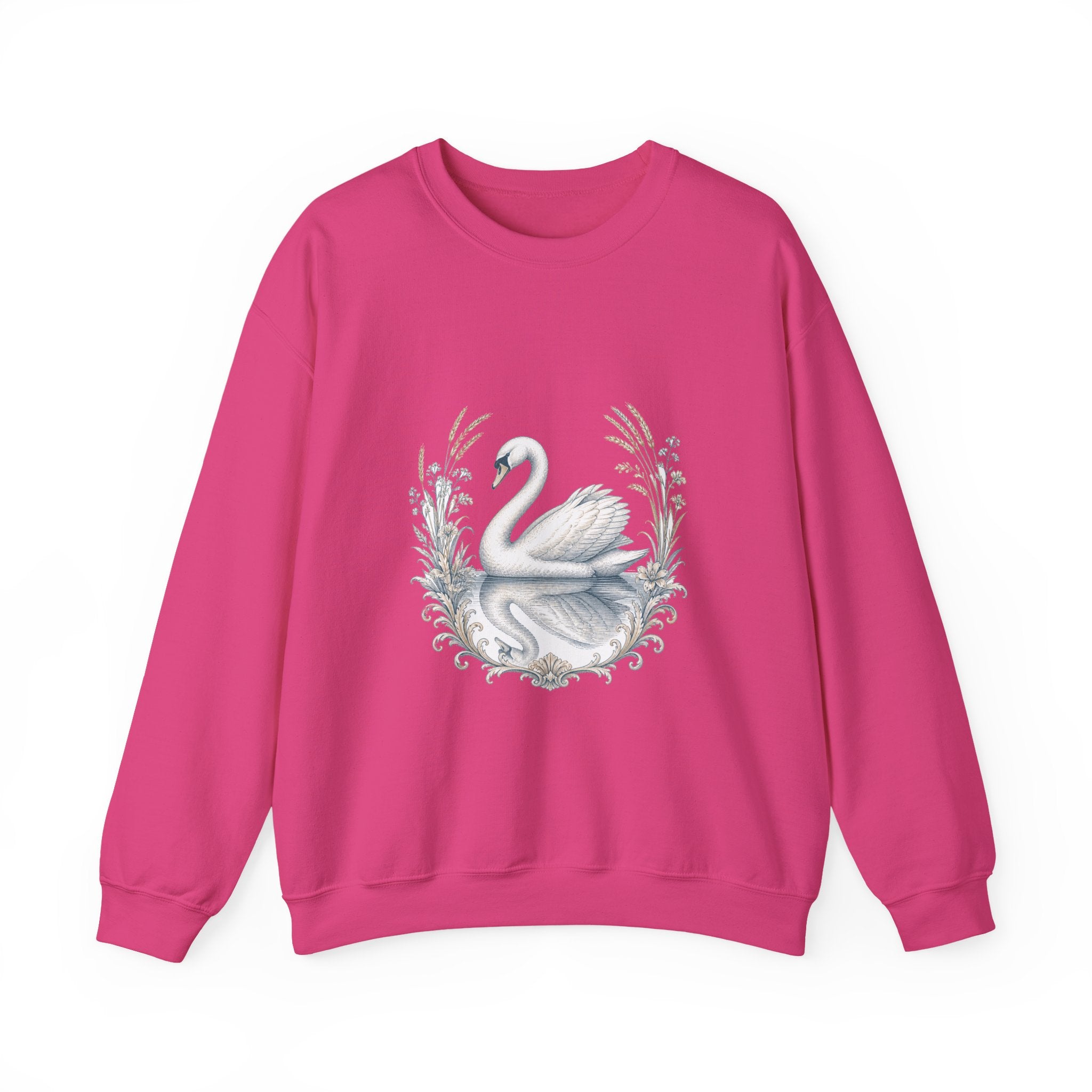 Matching Couple Sweatshirt - Raven & Swan Matching Couple Comfort Colors Crew Vintage Art His Hers Honeymoon Gift - Design B