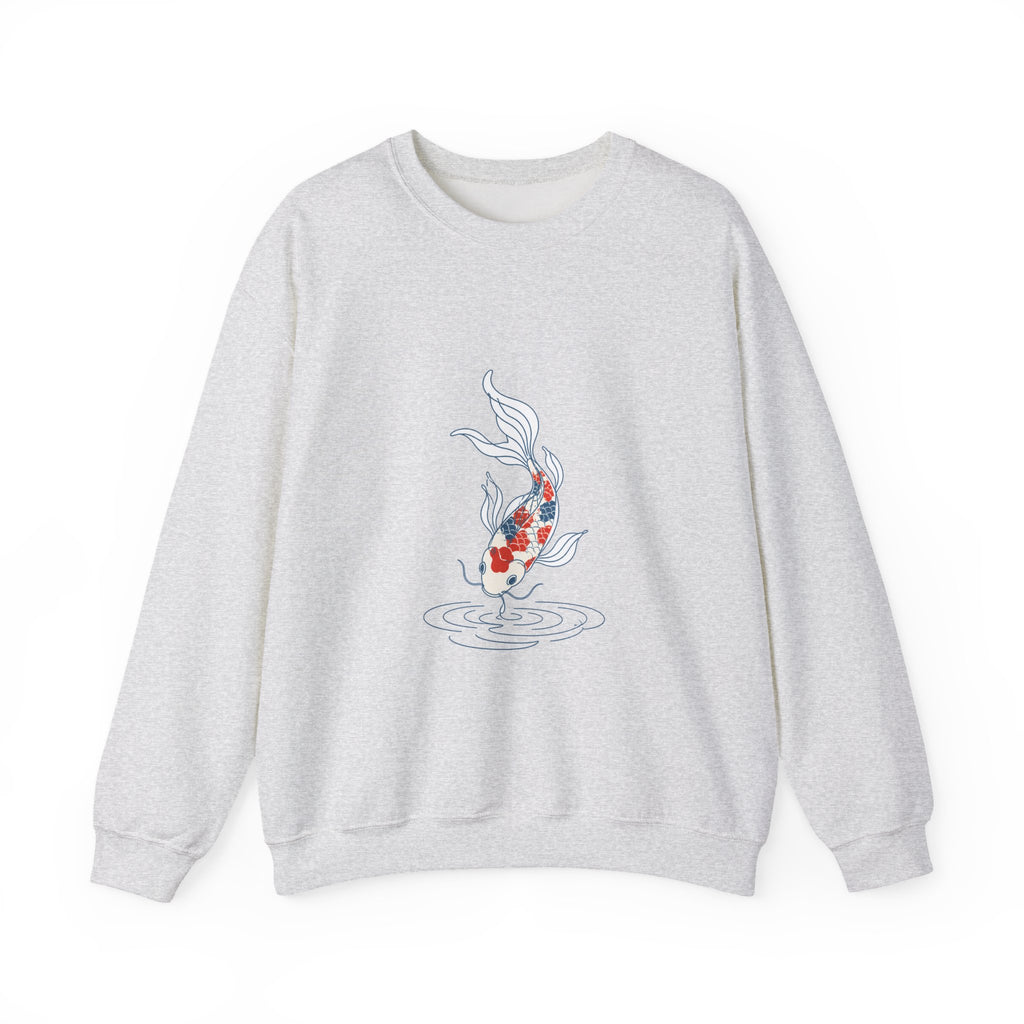Matching Couple Sweatshirt - Koi Fish Yin Yang Matching Couple Crewneck Sweatshirt Minimalist Art His Hers Valentine Gift - Design B