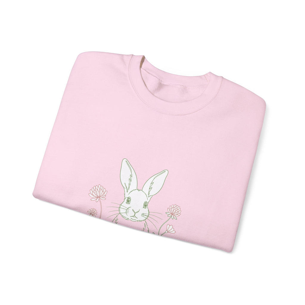 Matching Couple Sweatshirt - Fox & Rabbit Matching Couple Premium Fleece Sweatshirt Minimalist Art His Hers Christmas Gift - Design B