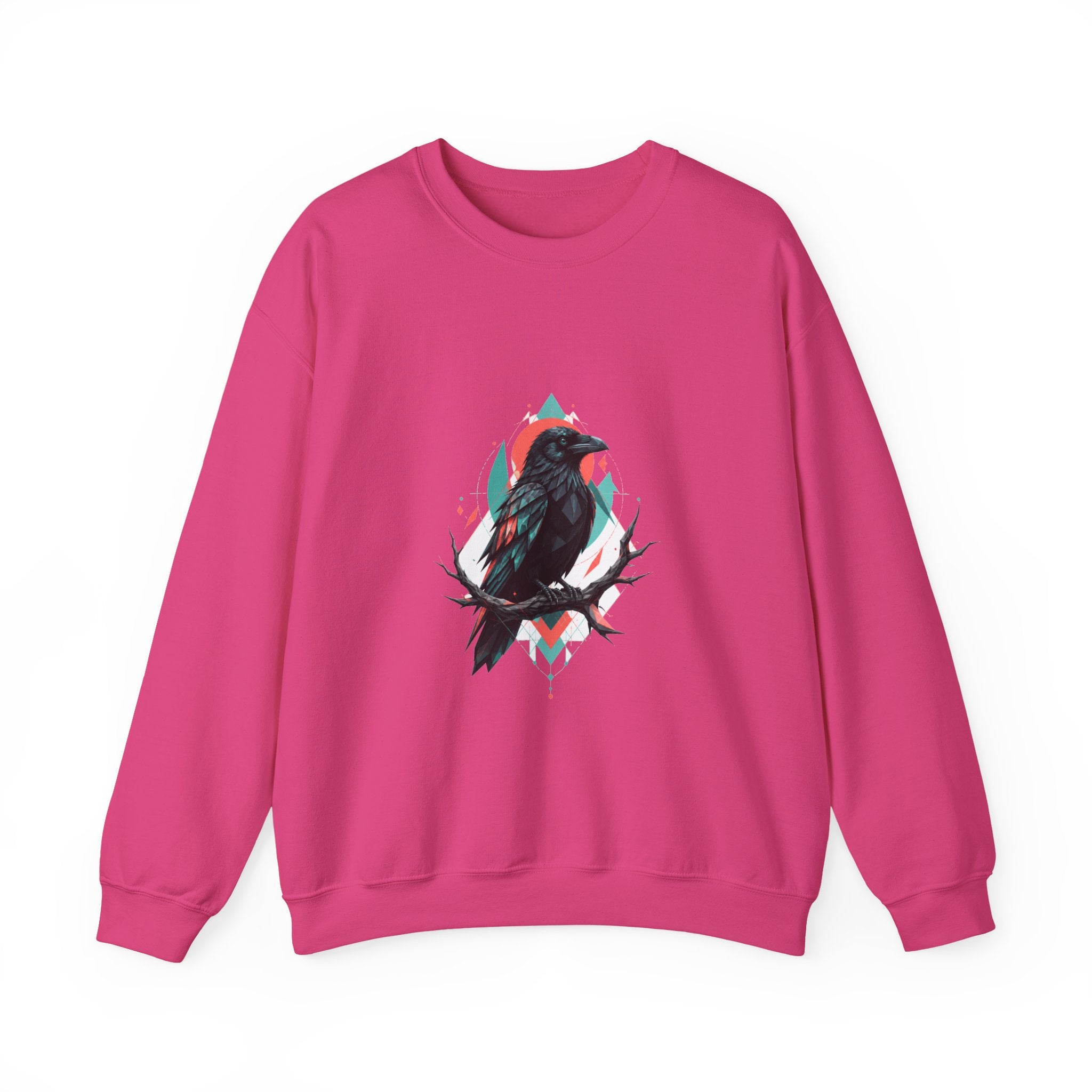 Matching Couple Sweatshirt - Raven & Swan Matching Couple Crewneck Sweatshirt Geometric Art His Hers Couple Gift - Design A