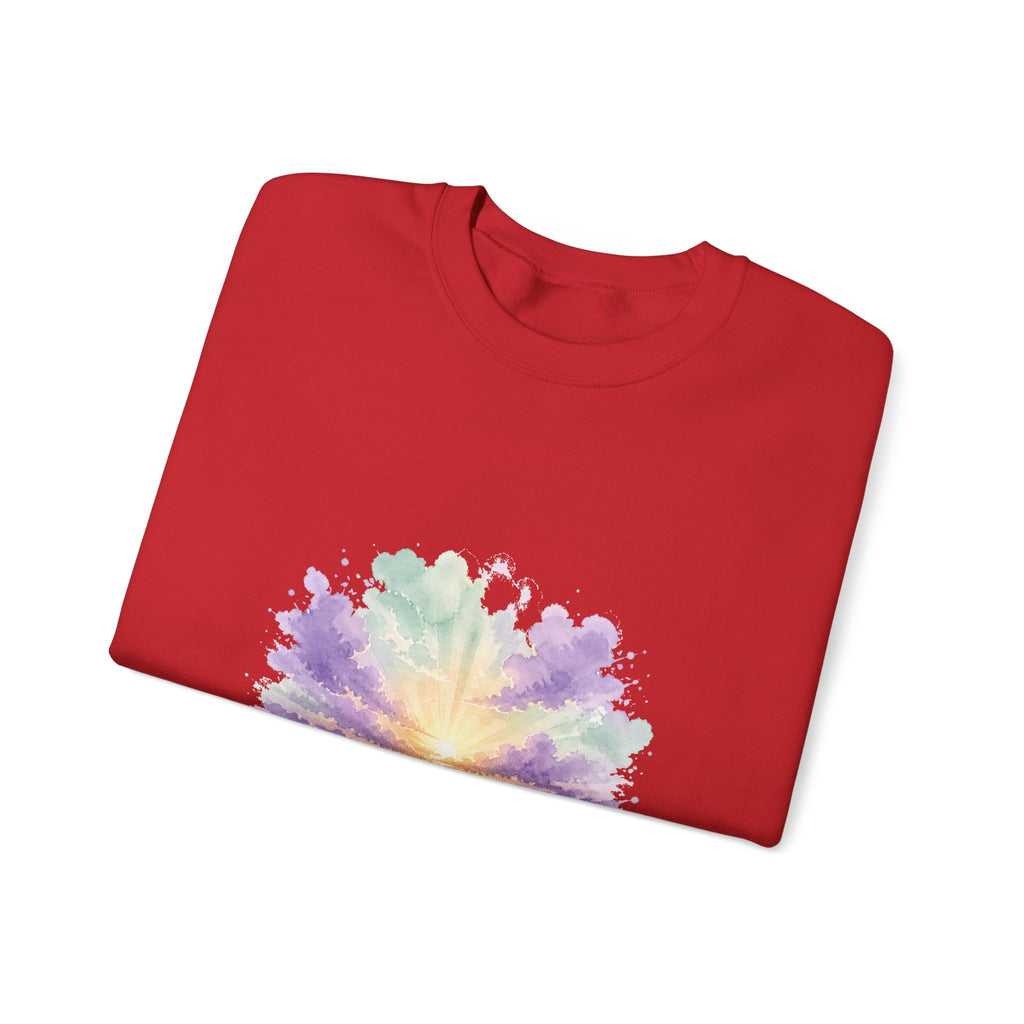 Matching Couple Sweatshirt - Sunrise & Sunset Matching Couple Comfort Colors Crew Watercolor Art His Hers Birthday Gift - Design A