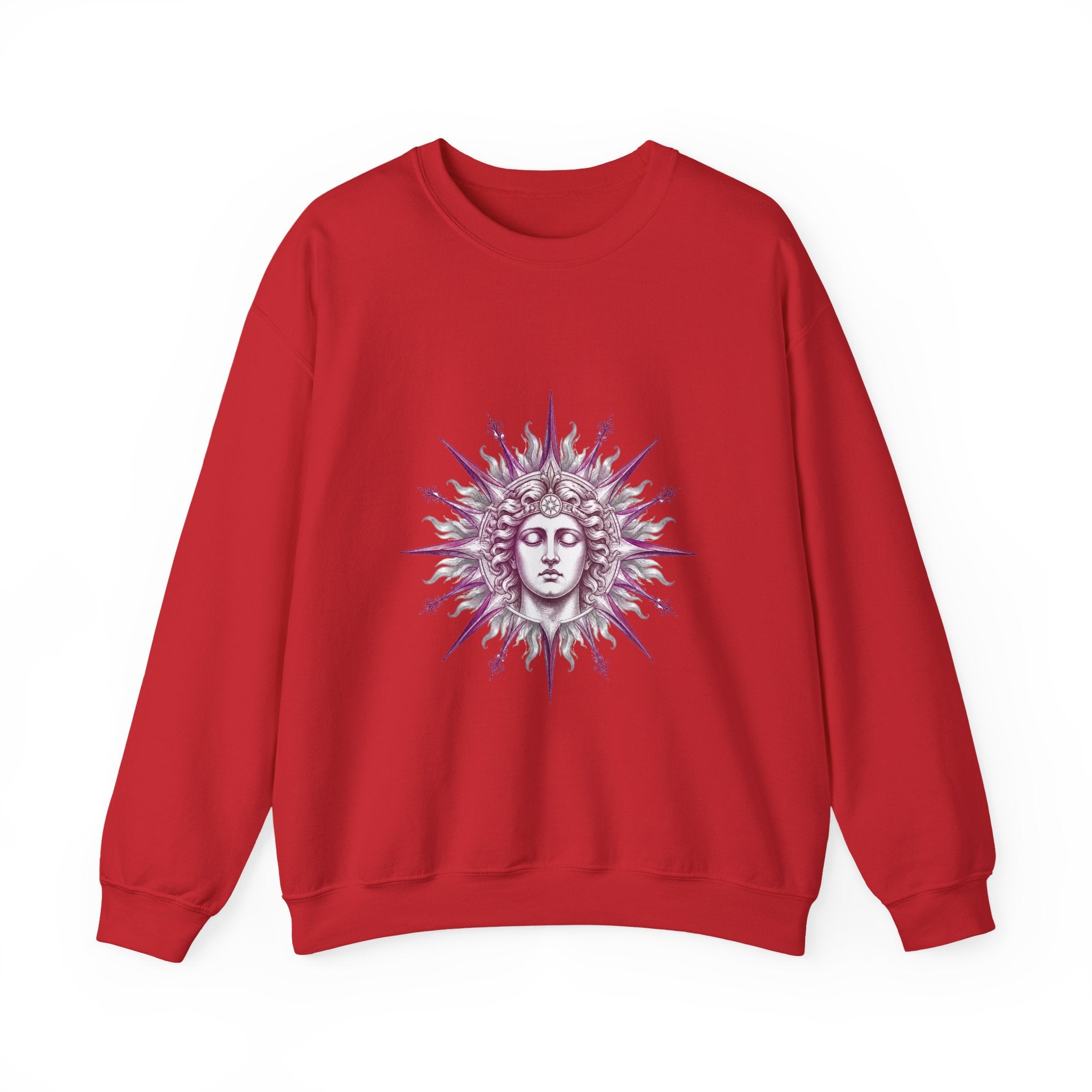 Matching Couple Sweatshirt - Helios & Selene Matching Couple Comfort Colors Crew Hand-Drawn Art His Hers Anniversary Gift - Design A