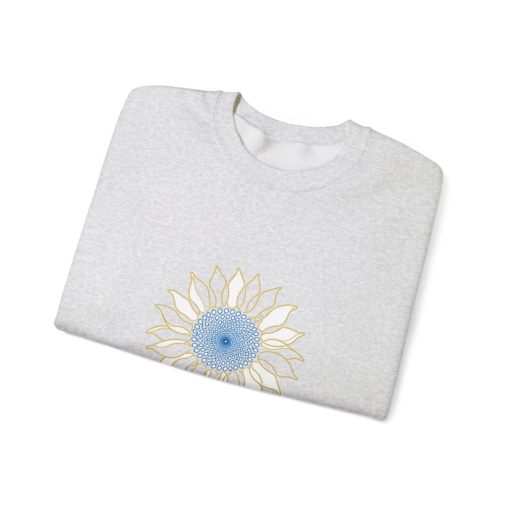 Matching Couple Sweatshirt - Sunflower & Moonflower Matching Couple Crewneck Sweatshirt Minimalist Art His Hers Valentine Gift - Design A