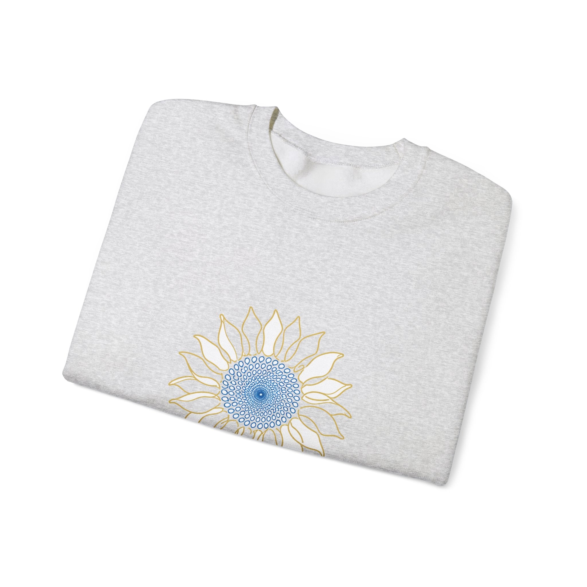 Matching Couple Sweatshirt - Sunflower & Moonflower Matching Couple Crewneck Sweatshirt Minimalist Art His Hers Valentine Gift - Design A